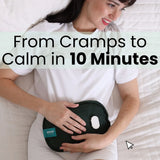 how Wooliva electric hot water bottle relieves cramps and muscle pain in minutes.